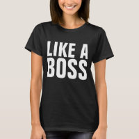 LIKE A BOSS dames Roze T-shirts