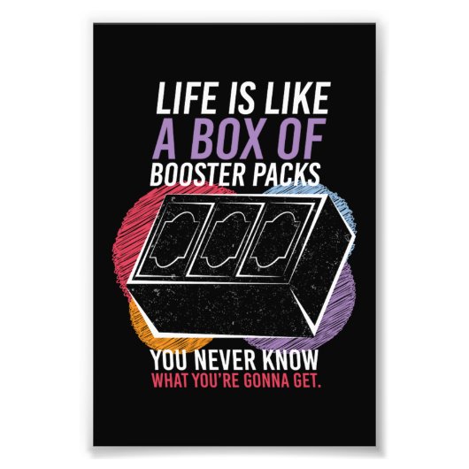 Like A Box Of Booster Packs Trading Card Foto Afdruk (Voorkant)