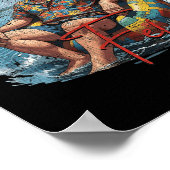 Like A Felon Retro Zomerse  Funny Trump 2024 Poster (Hoek)