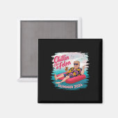 Like a Felon Trump Summer 2024 Beach Magneet (Voorkant / Achterkant)