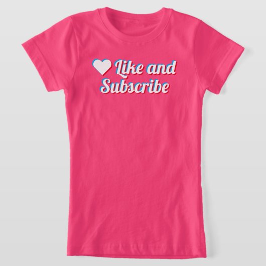 Like And Subscribe T-Shirt (Laagn)