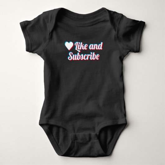 Like And Subscribe T-Shirt (Voorkant)
