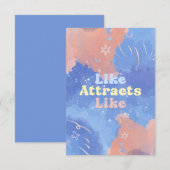 Like attracts Like, Motivational, Positive Quote Bedankkaart (Voorkant / Achterkant)