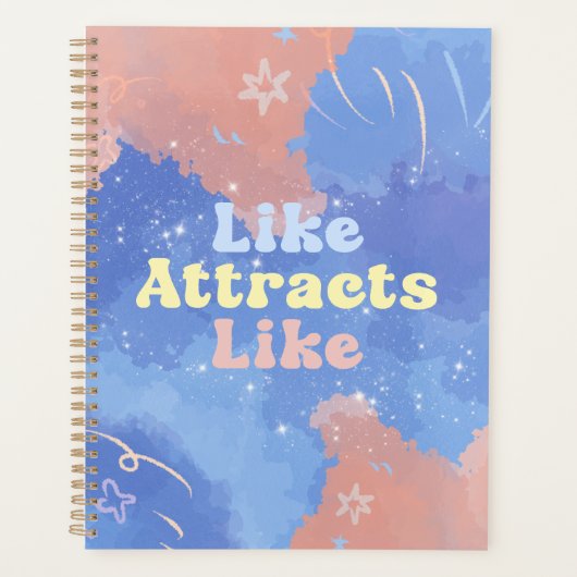 Like attracts Like, Motivational, Positive Quote Planner (Voorkant)