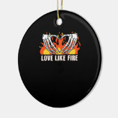 Like Classic - Skelet Handen Hart Keramisch Ornament (Links)