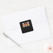 Like Classic - Skelet Handen Hart Vierkante Sticker (Envelop)