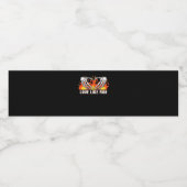 Like Classic - Skelet Handen Hart Waterfles Etiket (Enkel label)