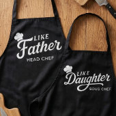 Like Daughter Sous Chef Typografie Ontwerp Schort