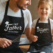 Like Daughter Sous Chef Typografie Ontwerp Schort
