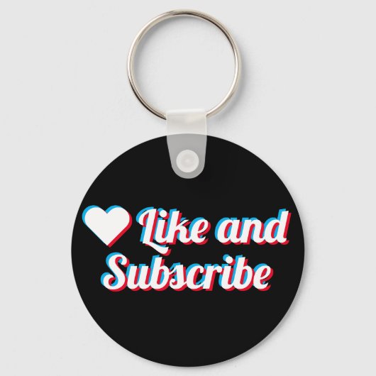 Like en Abonneer Sleutelhanger (Voorkant)