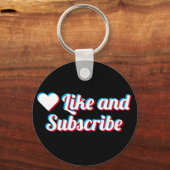 Like en Abonneer Sleutelhanger (Voorkant)
