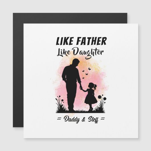 Like Father Like Daughter - Aangepaste naam (Voorkant / Achterkant)