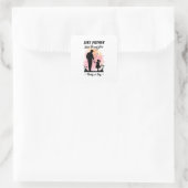 Like Father Like Daughter - Aangepaste naam Vierkante Sticker (Tas)