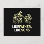 Like Father Like Sons Motocross Dirt Bike Gift Briefkaart (Voorkant)