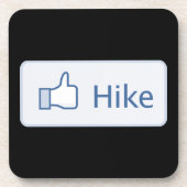 Like Hike - Facebook Parodie Bier Onderzetter (Voorkant)