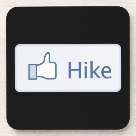 Like Hike - Facebook Parodie Bier Onderzetter (Voorkant)