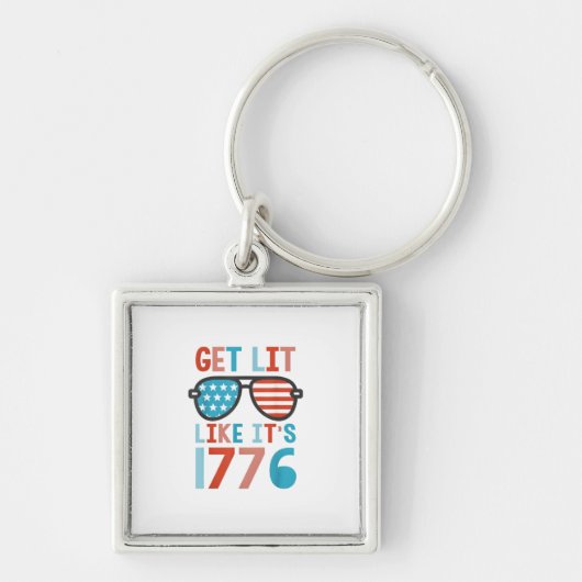 Like It's 1776 Funny 4th Of July Party 4th Te Sleutelhanger (Voorkant)