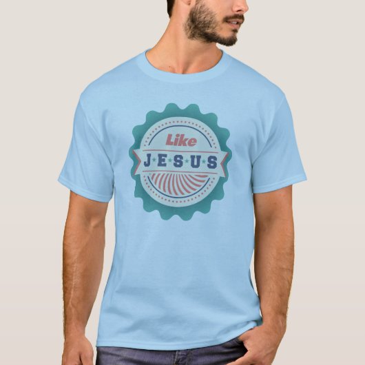Like Jesus Blue T-shirt (Voorkant)