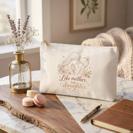 Like Mother Like Daughter - Minimalist Floral Moth Etui