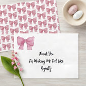 Like Royalty | Pink Bow Card Bedankkaart