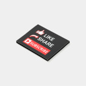 Like Share Subscribe Post-it® Notes (Schuin)