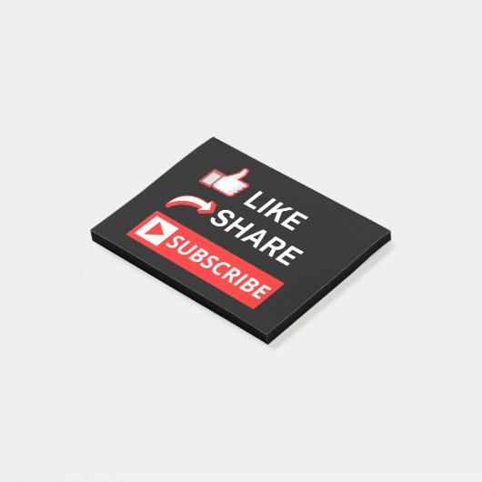 Like Share Subscribe Post-it® Notes (Schuin)