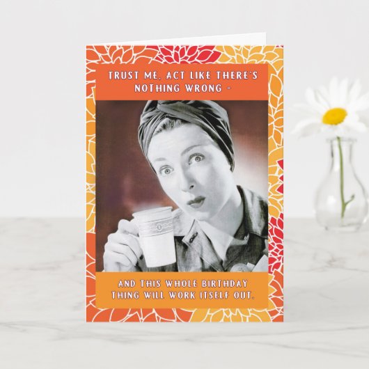 Like There's Nothing Wrong Birthday Act Kaart (Kleine Plant)