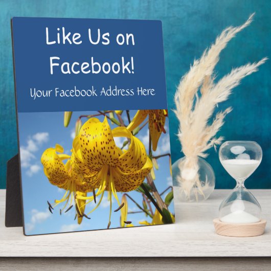 Like Us op Facebook Teller Winkel Service Borden Fotoplaat (Zijkant)