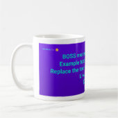 LikeABoss.fun Officiële Mok - BOSS MODE Editie (Links)