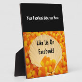 Likeer Ons Op Facebook bord Tellerplaat Candy Corn Fotoplaat (Zijkant)