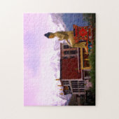Likir klooster en Sitting Buddha Maitreya/Ladakh Legpuzzel (Verticaal)