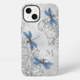 likkerij Grunge Damask met Monogram iPhone 13 Hoesje