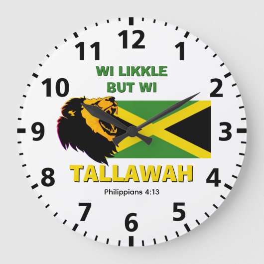 LIKKLE MAT TALLAWAH Jamaican Grote Klok (Voorkant)