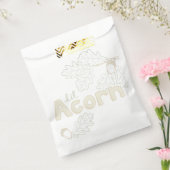 Lil Acorn schets Baby shower Bedankzakje (Gezegeld)