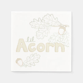 Lil Acorn schets Baby shower Servet