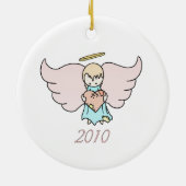 Lil Angel 2010 Keramisch Ornament (Achterkant)