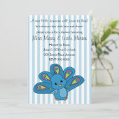 Lil' Baby Peacock Kaart (Staand voorkant)