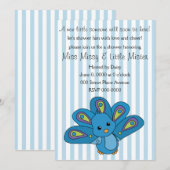 Lil' Baby Peacock Kaart (Voorkant / Achterkant)