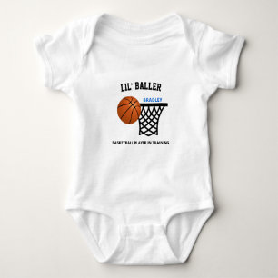 Lil' Baller Basketball Player in training Custom Romper