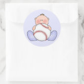 Lil Baseball Baby Boy Ronde Sticker (Tas)