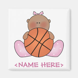 Lil Basketball Baby Girl - Ethnic Magneet