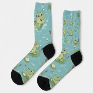 Lil' Bayou Explorers Alligator Patroon Sokken