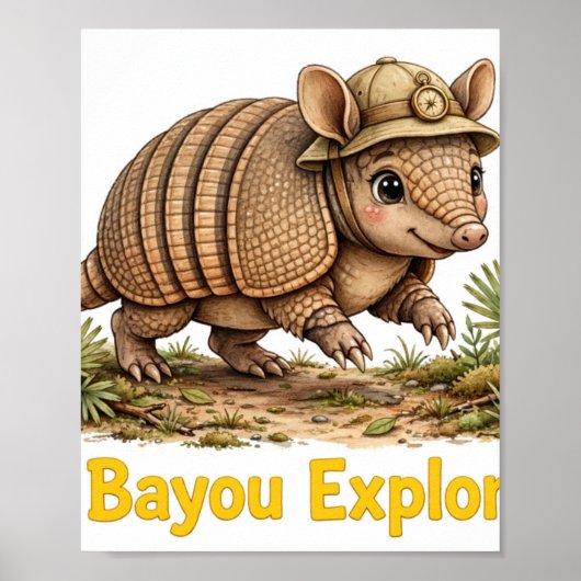 Lil' Bayou Explorers gordeldierposter Poster (Voorkant)