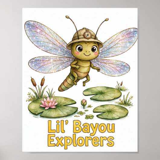 Lil' Bayou Explorers Libelle Poster (Voorkant)