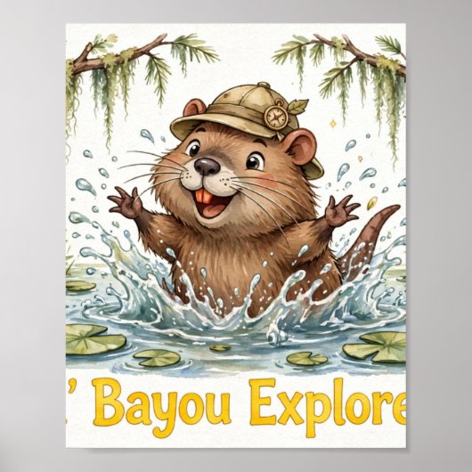Lil' Bayou Explorers Nutria Poster (Voorkant)