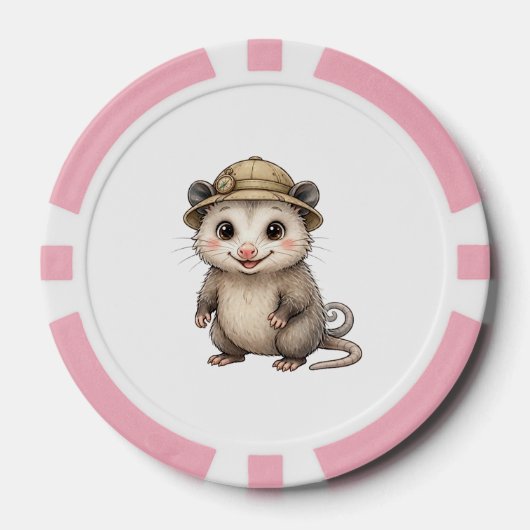 Lil' Bayou Explorers Opossum Poker Chips (Voorkant)