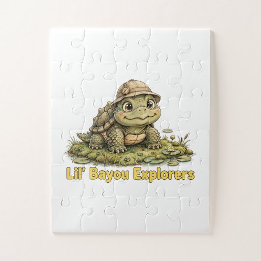 Lil' Bayou Explorers Schildpad Puzzel (Verticaal)