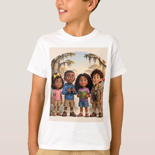 Lil' Bayou Explorers Team T-shirt (Voorkant)