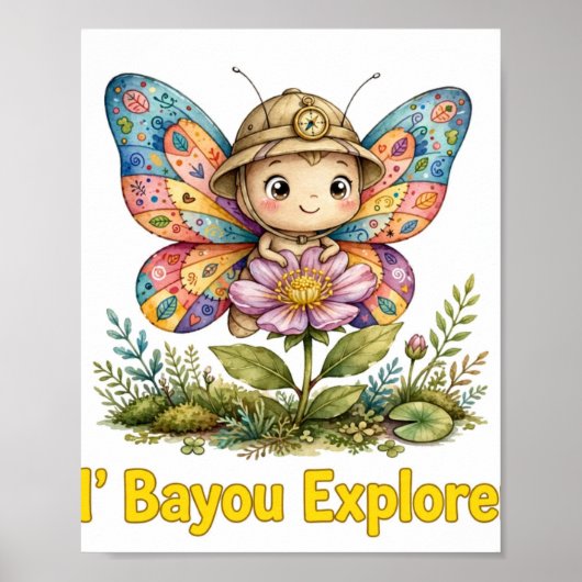 Lil' Bayou Explorers Vlinderposter Poster (Voorkant)