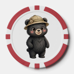 Lil' Bayou Explorers Zwarte Beer Pokerfiches Poker Chips